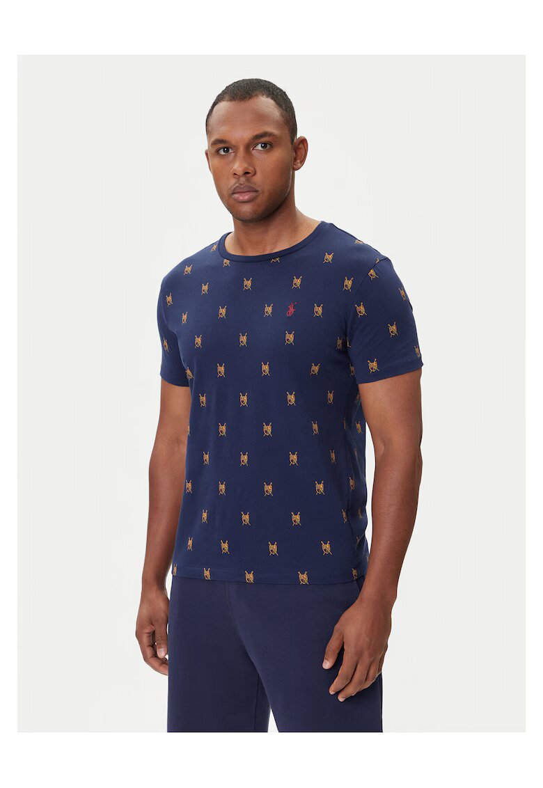 Polo Ralph Lauren Мъжка поло тениска тъмносиня - изработена от памук