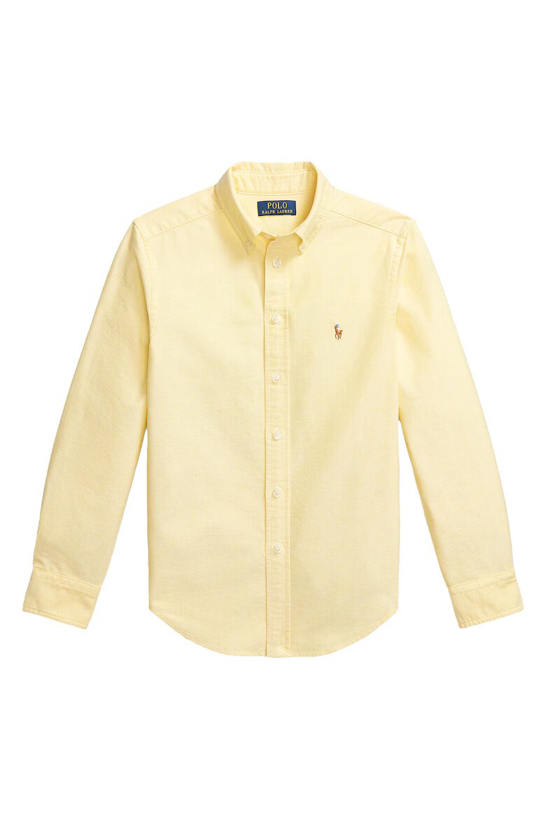 Polo Ralph Lauren Мъжка риза памук жълт закопчаване с копчета