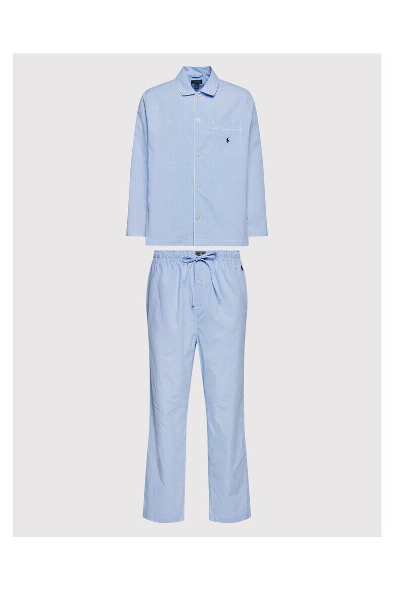 Polo Ralph Lauren Мъжки пижами Светлосин/Син