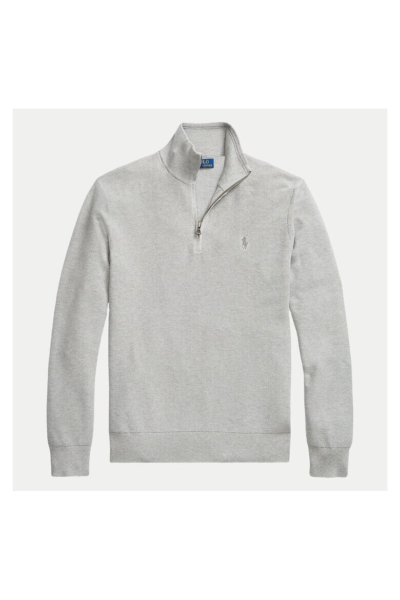 Polo Ralph Lauren Сив памучен пуловер за мъже Сив