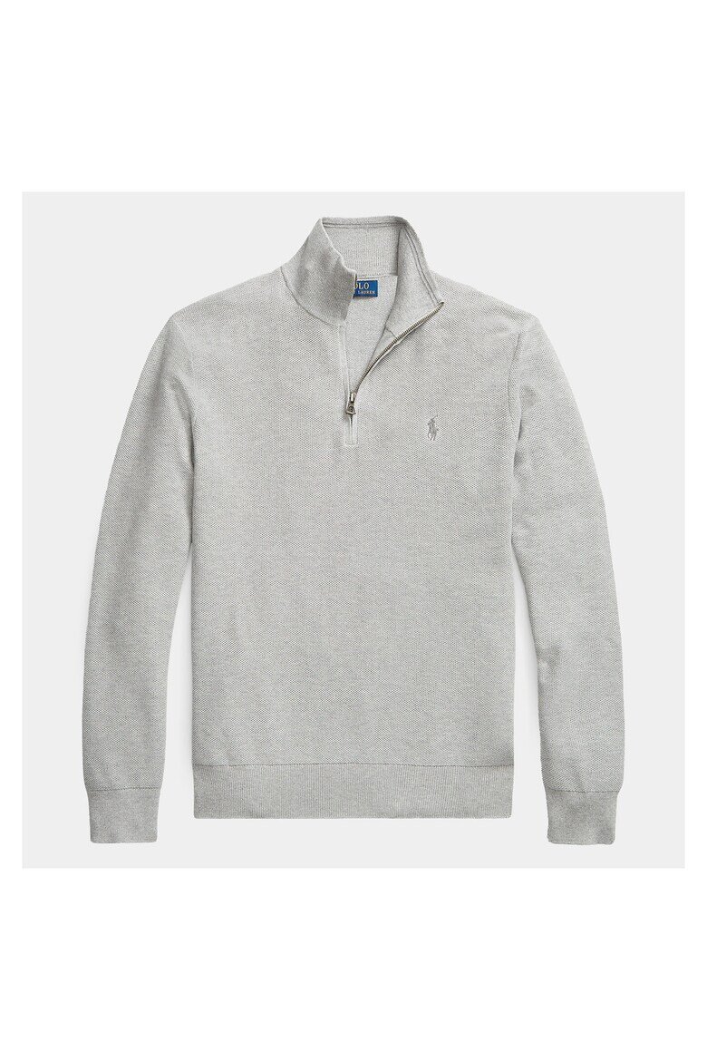 Polo Ralph Lauren Сив памучен пуловер за мъже Сив