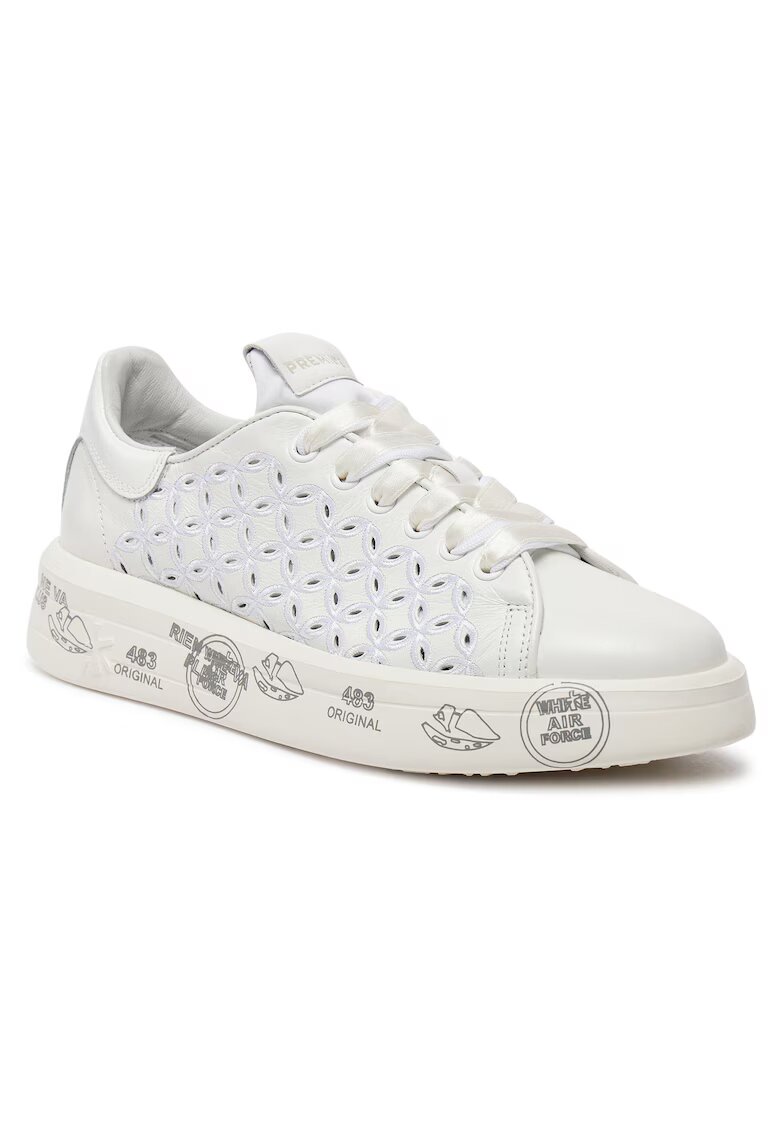 Premiata Дамски кецове - White Belle VAR 6283 - бели