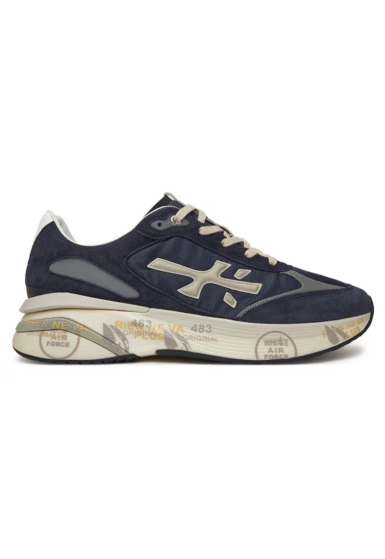 Premiata Маратонки MOERUN VAR 7306 - за бягане - тъмносини - естествена кожа