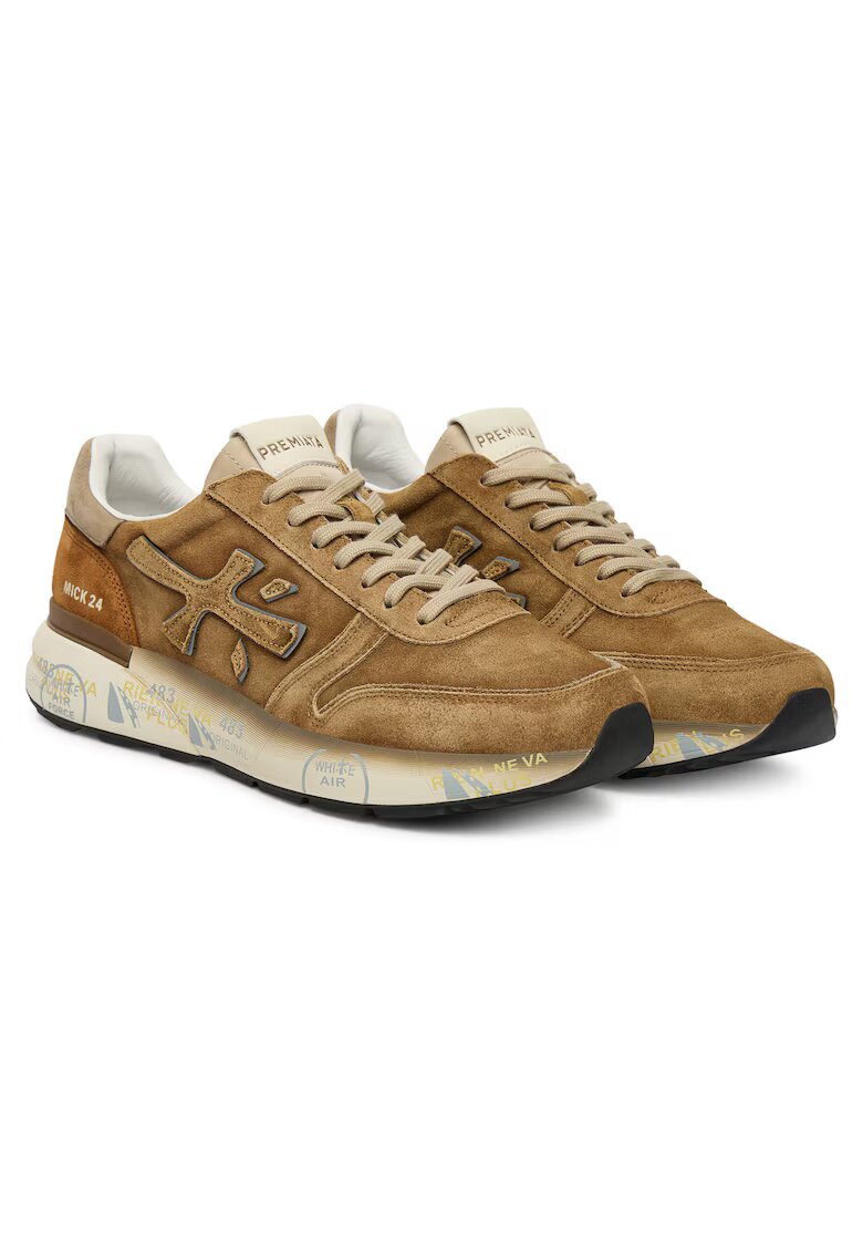 Premiata Мъжки кецове - Tan Mick Var 7712 - естествена кожа - кафяви