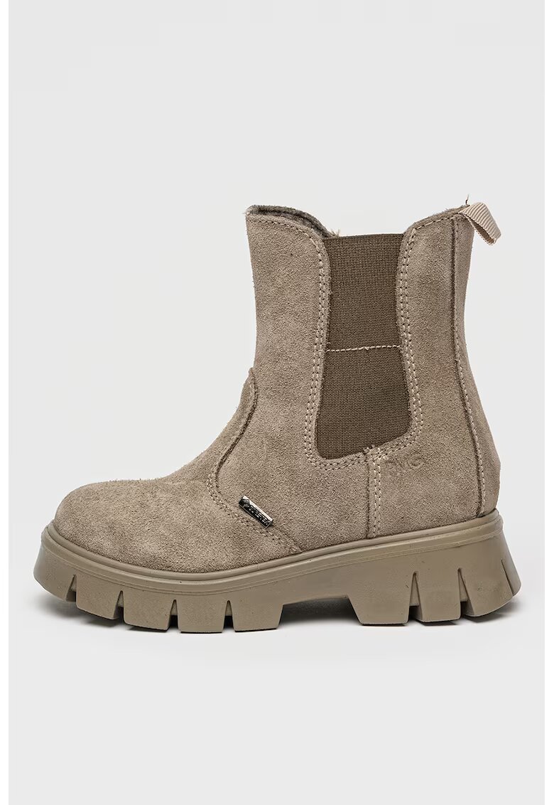 Primigi Непромокаеми велурени боти Chelsea с GORE-TEX