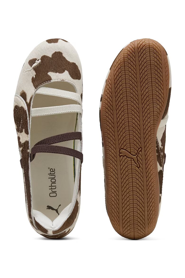 Puma Балерини Speedcat Cow Кафяв/Светло бежово