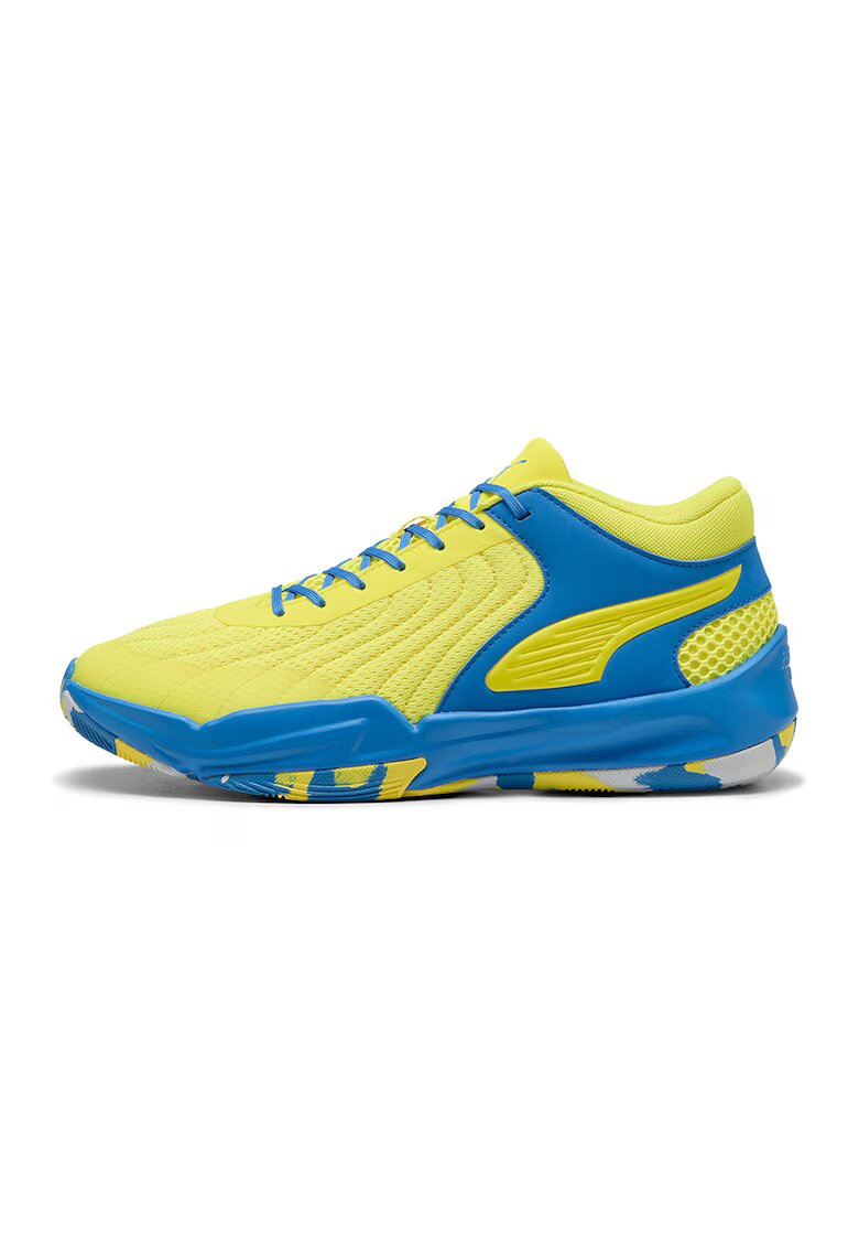 Puma Баскетболни обувки Court Pro 2 с контрасти - Жълт/Кралско Синьо