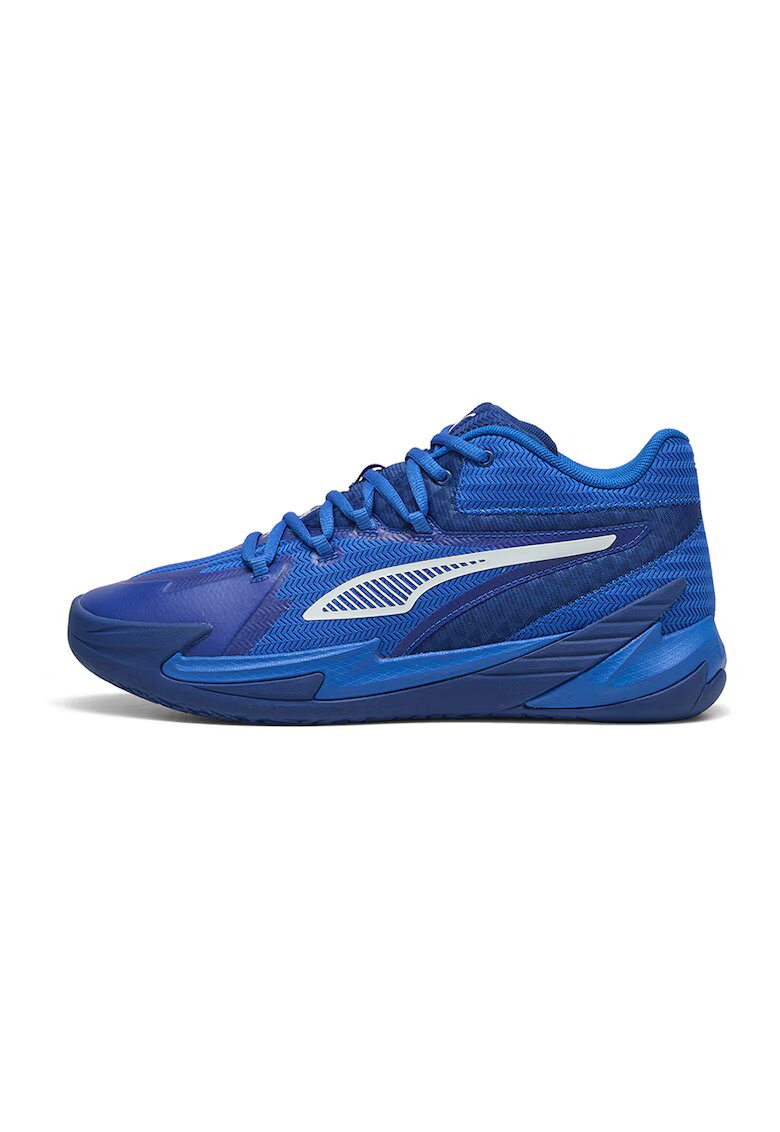 Puma Баскетболни обувки Dagger с контрасти - Черен/Небесносин/Шам фъстък зелено