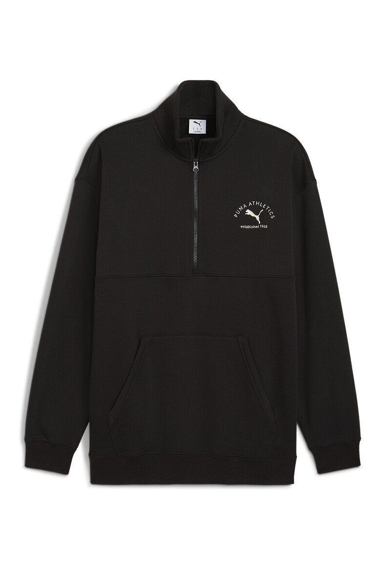 Puma Блуза с памук с лого Черен