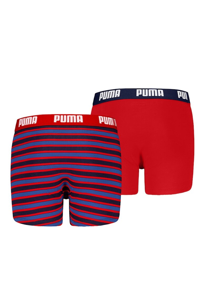 Puma Боксерки без шарка и на райе - 2 чифта Червен/Черен/Виолетов