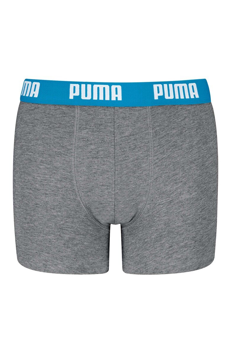 Puma Боксерки с лого на талията - 4 чифта Сив/Син