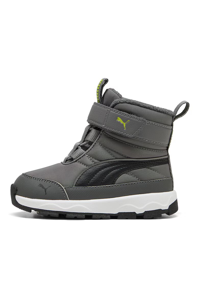 Puma Боти Evolve AC+ от еко кожа и текстил Избеляло черно/Tъмносив