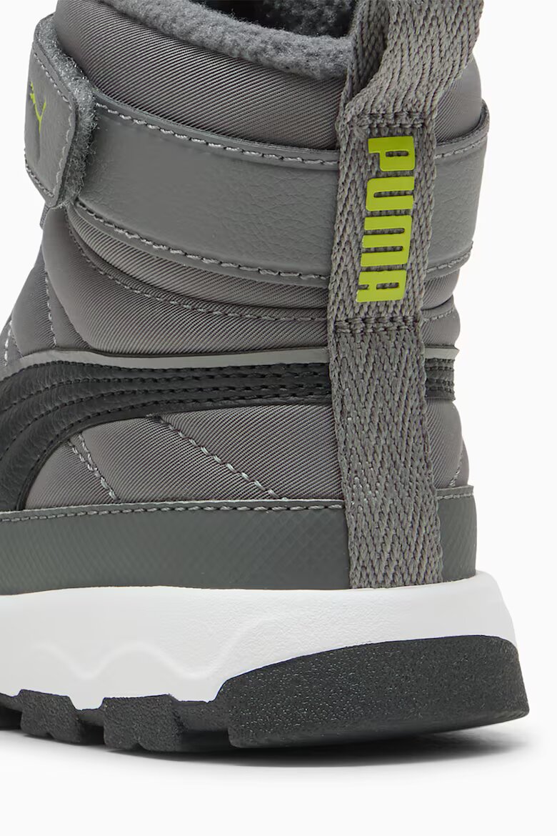 Puma Боти Evolve AC+ от еко кожа и текстил Избеляло черно/Tъмносив