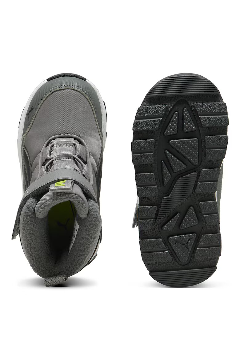 Puma Боти Evolve AC+ от еко кожа и текстил Избеляло черно/Tъмносив