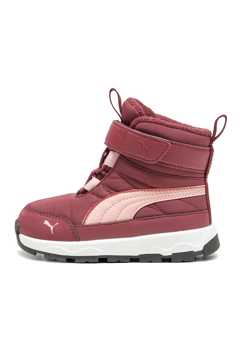 Puma Боти Evolve AC+ от еко кожа и текстил - Керемидено червено/Бледо розово