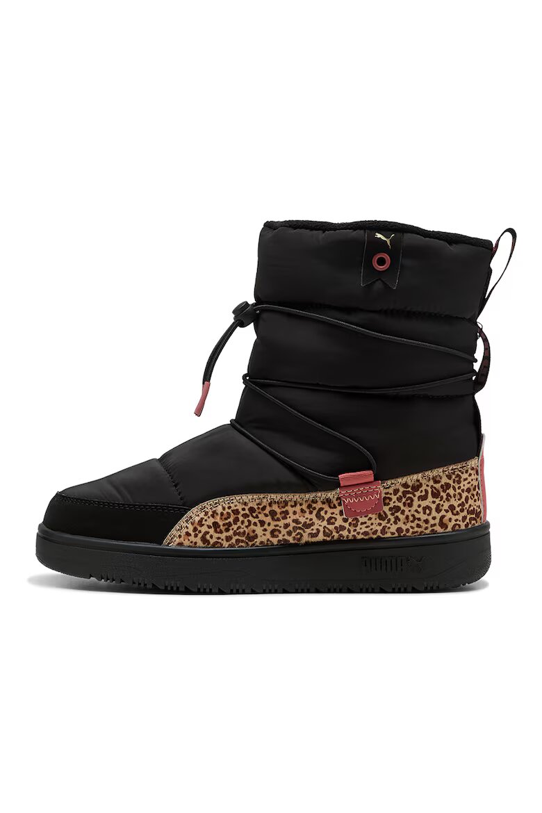 Puma Боти Snowbae с лесно обуване Черен/Кафяв/Бежов