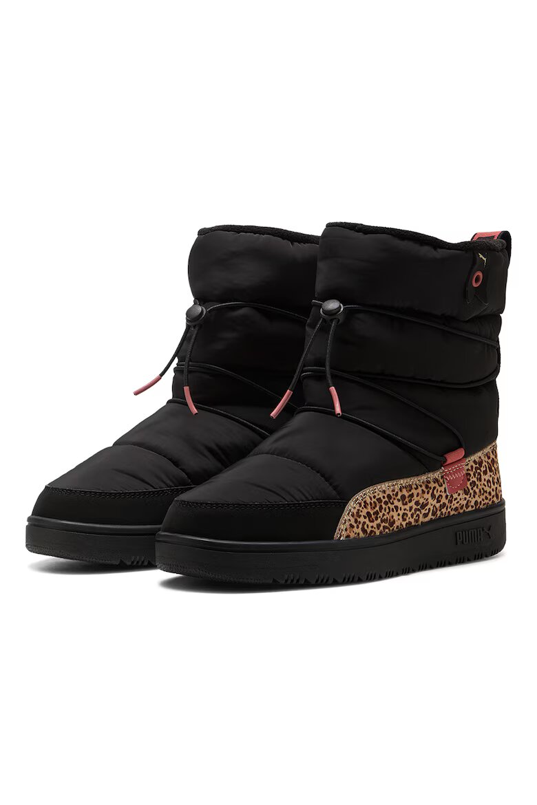 Puma Боти Snowbae с лесно обуване Черен/Кафяв/Бежов