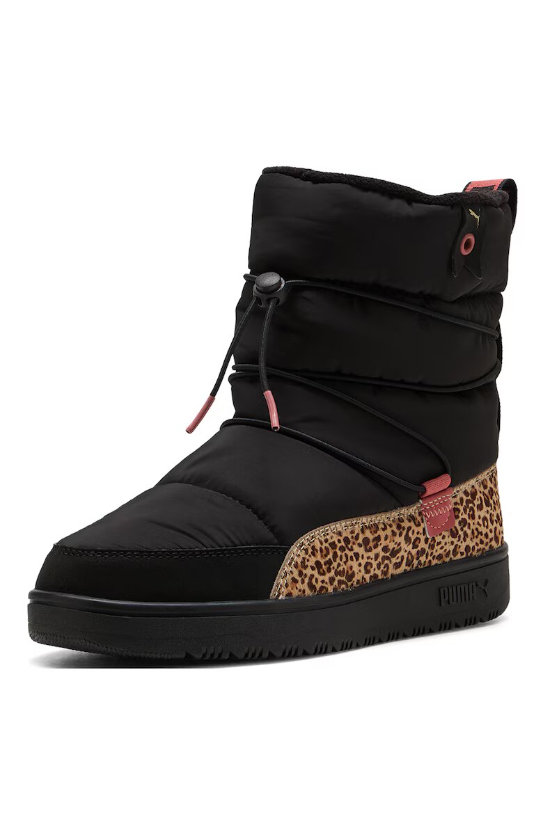 Puma Боти Snowbae с лесно обуване Черен/Кафяв/Бежов