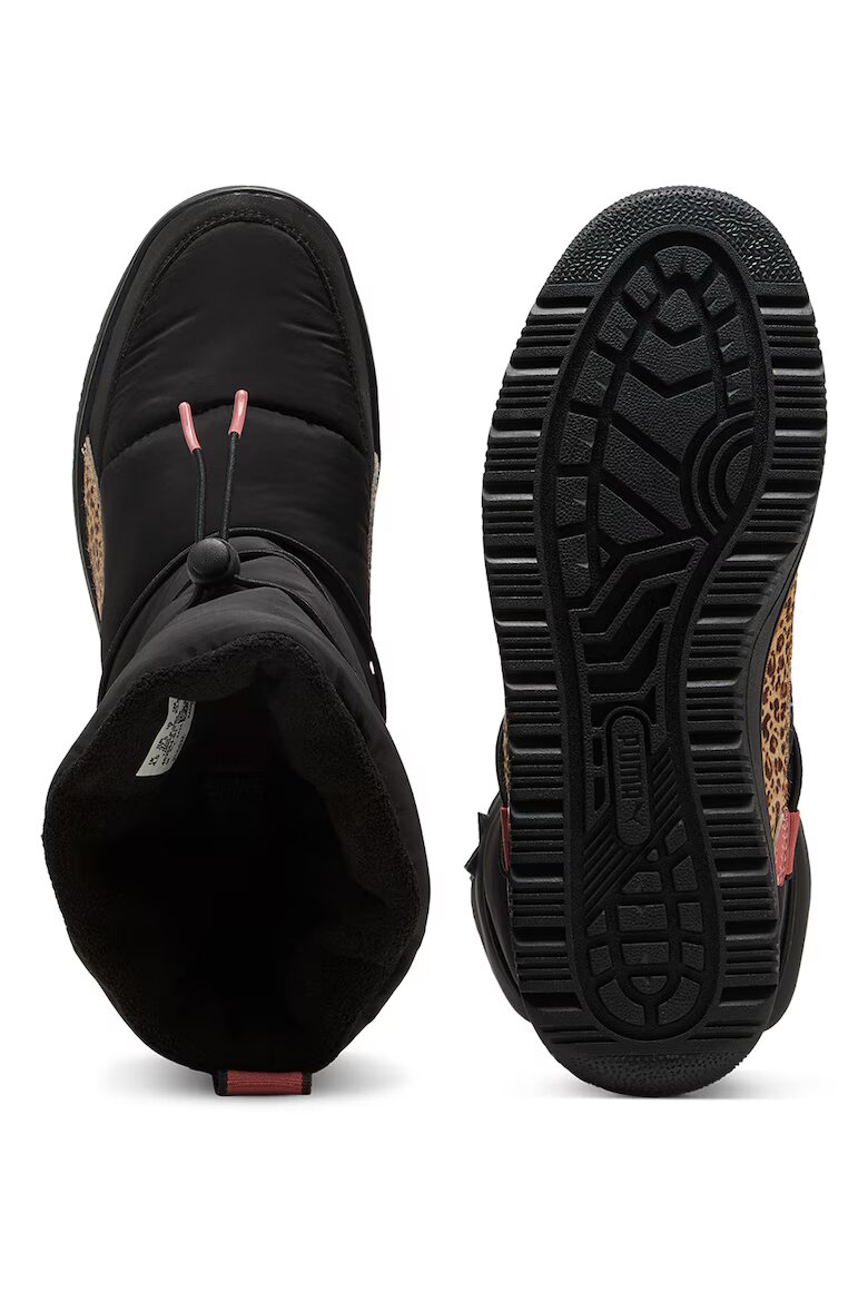 Puma Боти Snowbae с лесно обуване Черен/Кафяв/Бежов