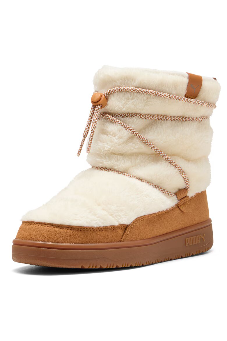 Puma Боти Snowbae с лесно обуване Слонова кост/Карамел