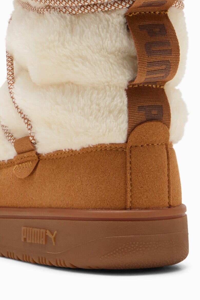 Puma Боти Snowbae с лесно обуване Слонова кост/Карамел