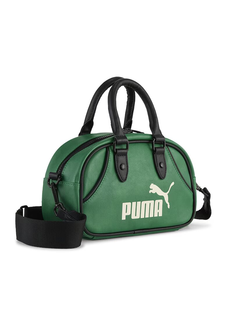 Puma Чанта през рамо Archive с лого - 2.5 л - Черен/Аква зелено