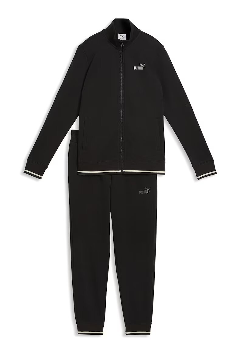 Puma Дълъг слим спортен екип с цип Черен