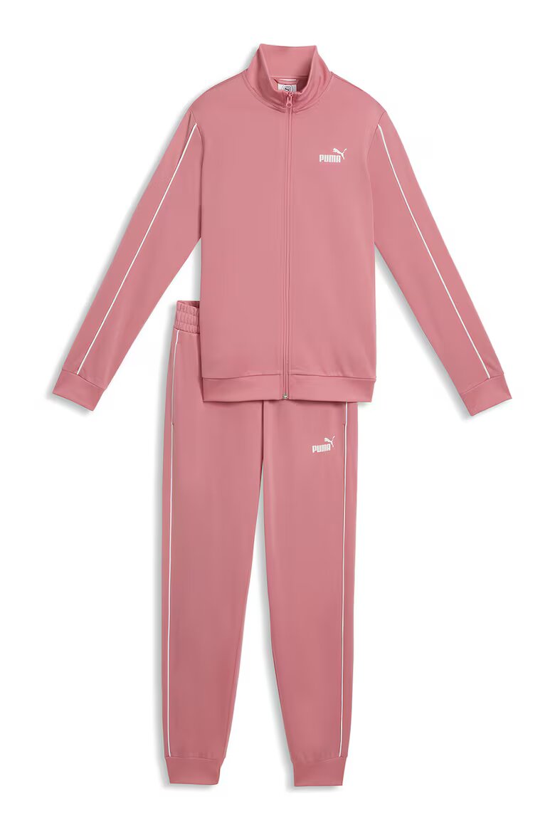 Puma Дълъг спортен екип и цип Бял/Розово