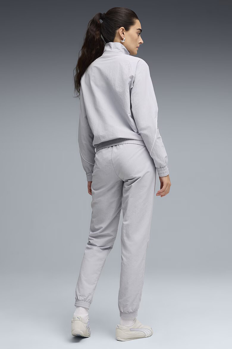 Puma Дълъг спортен екип с цип Светло сив