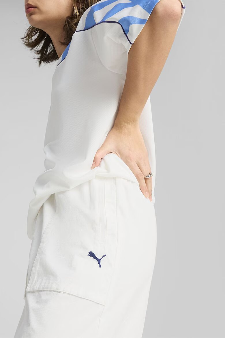 Puma Дълга пола с лого Бял