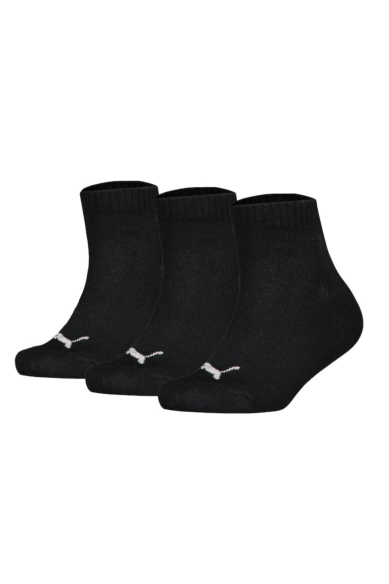 Puma Дълги чорапи с лого - 3 чифта Черен