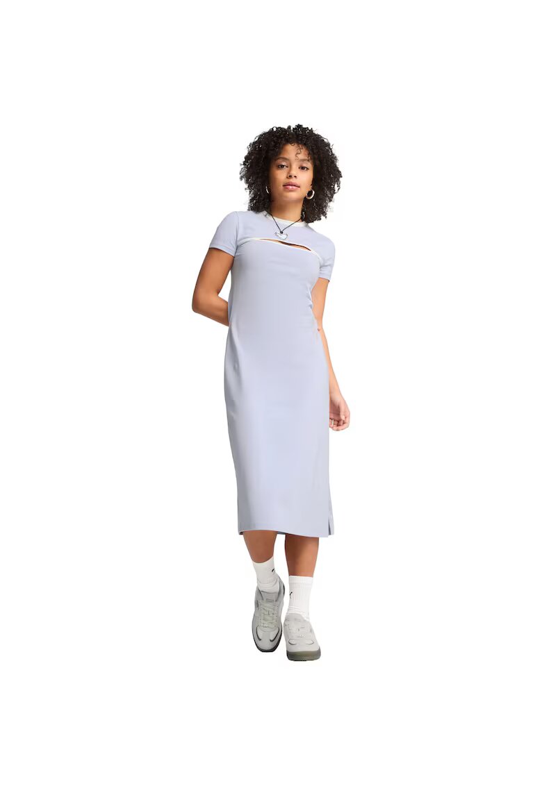 Puma Дамска рокля Wardrobe Ess Midi Cut-out Dress - Blue