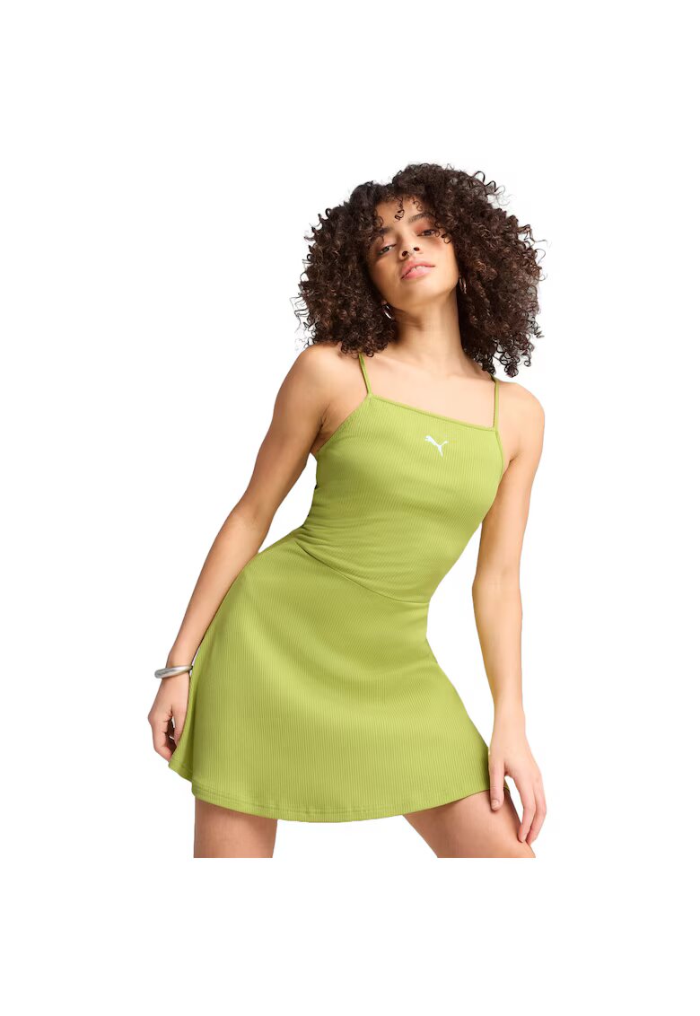 Puma Дамска рокля Wardrobe Ess Ribbed Flared Short Dress P -