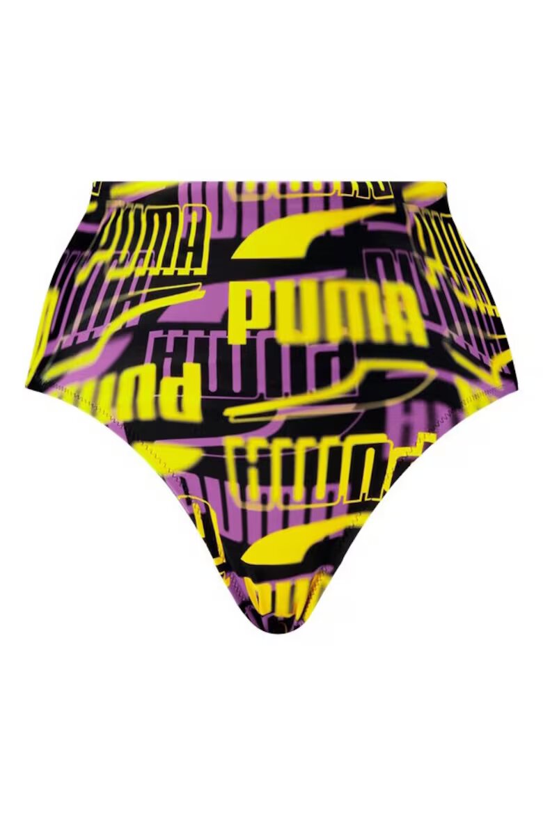 Puma Дамски бански костюм swim women printed high 938345-01 Черен Черен