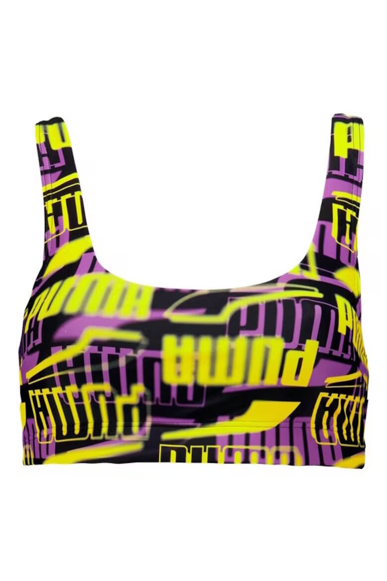 Puma Дамски бански костюм swim women printed scoo 938344-01 Черен Черен