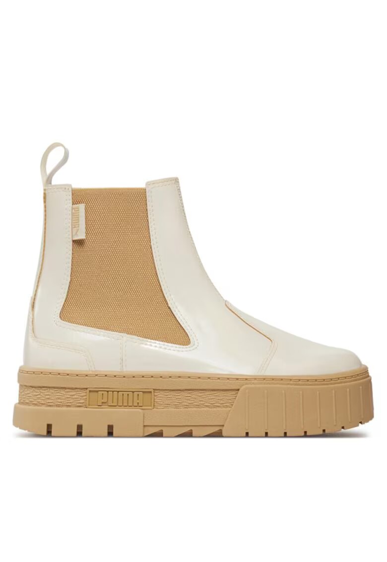 Puma Дамски боти 302583959 - Еко кожа - Бели