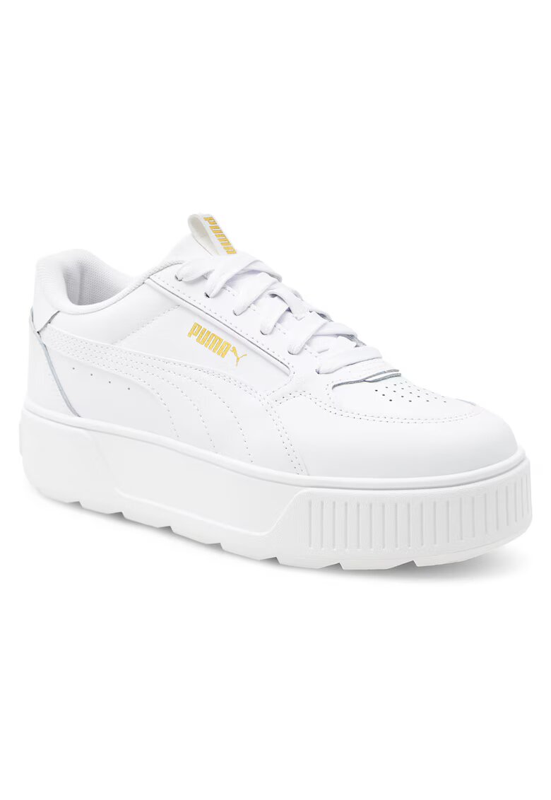 Puma Дамски кецове - бели - екологична кожа - с платформа