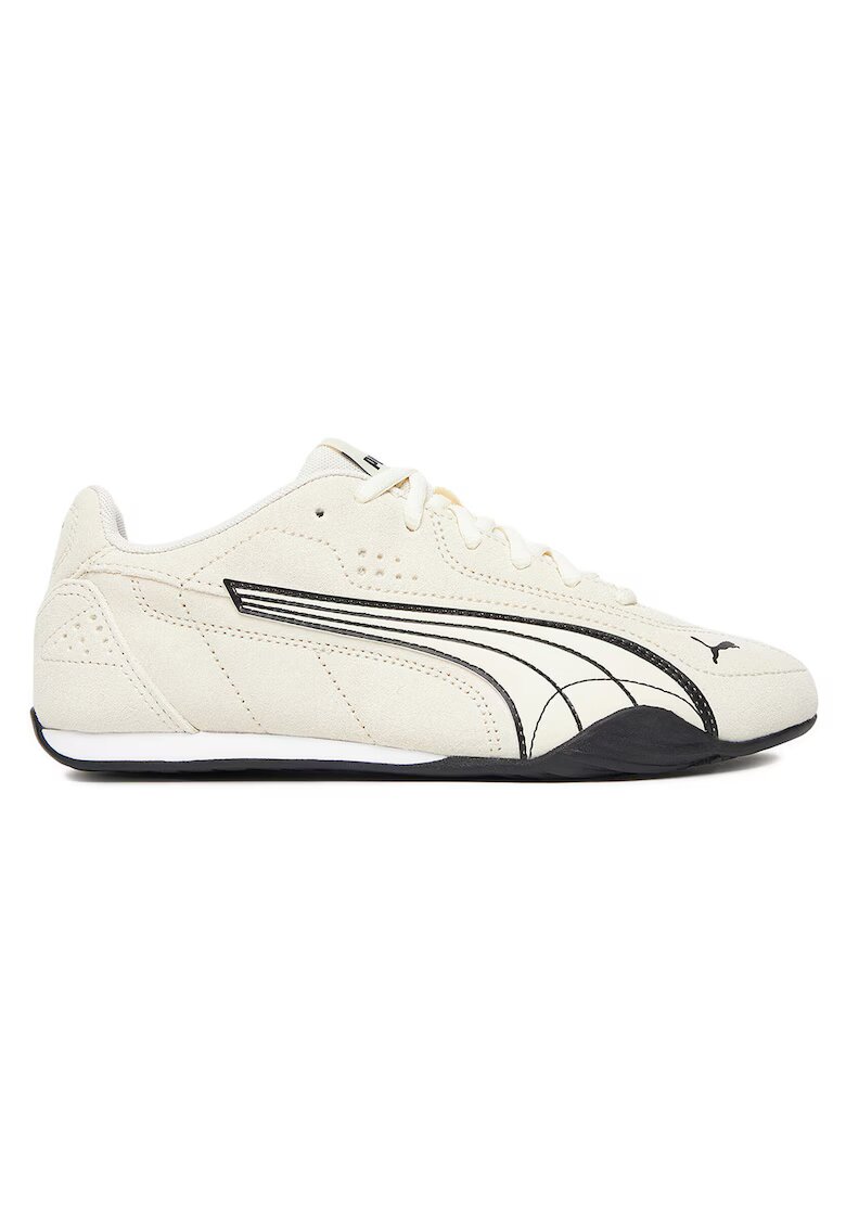 Puma Дамски кецове - естествена кожа - екрю/черно