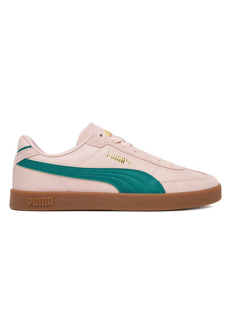 Puma Дамски кецове - естествена кожа/текстил - розов/зелен
