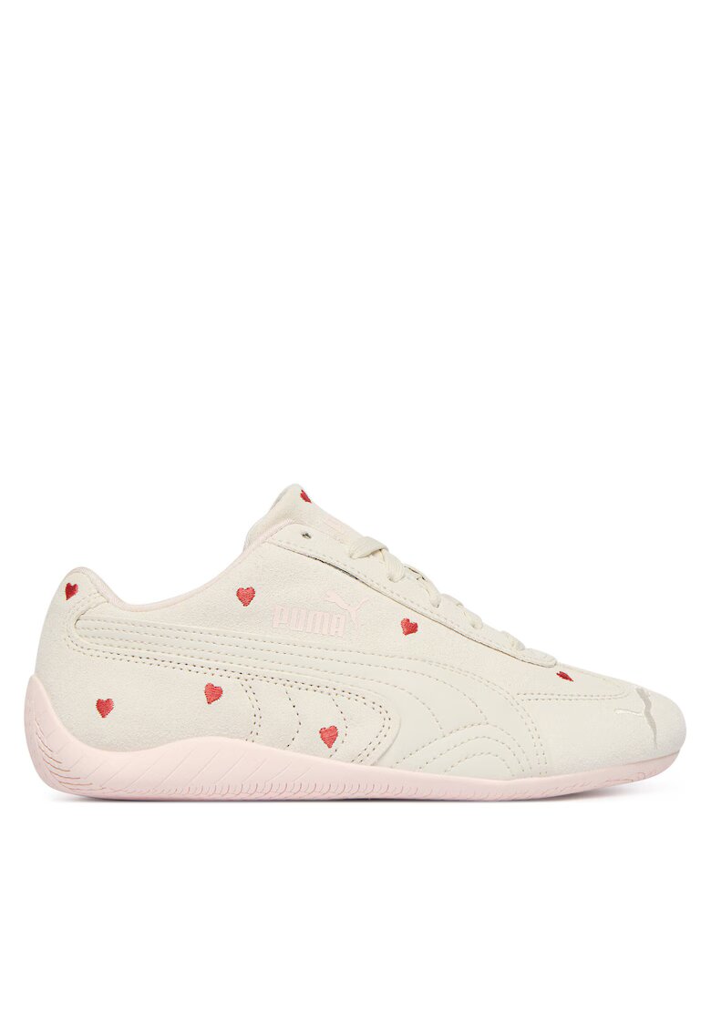 Puma Детски маратонки - естествена кожа - бежови - текстилен интериор