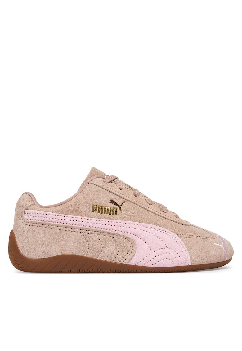 Puma Детски маратонки - естествена кожа - бежови - текстилен интериор