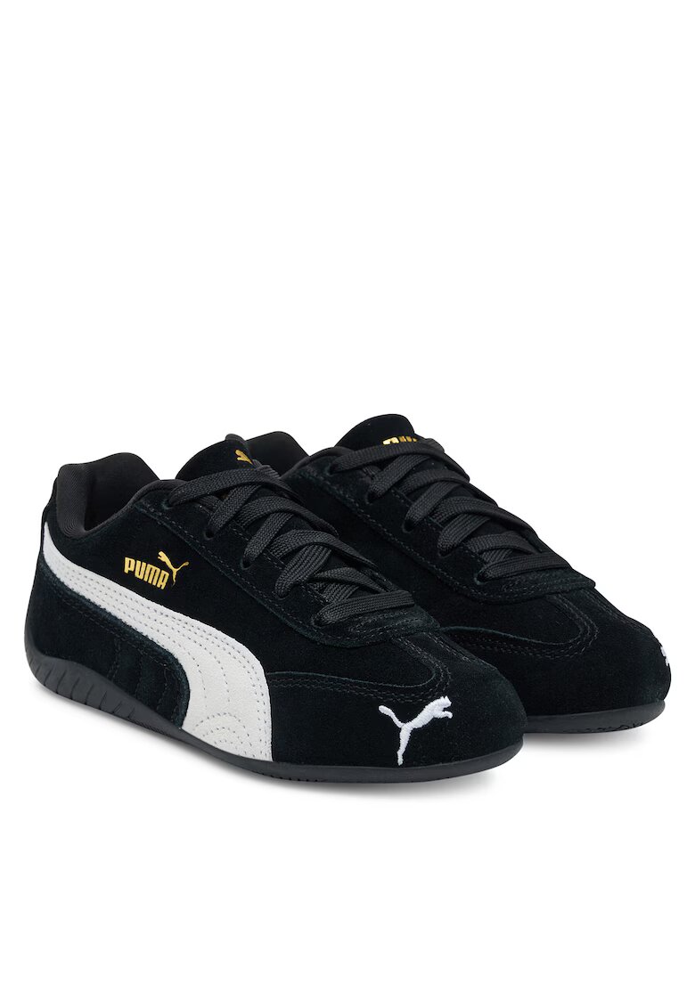 Puma Детски спортни обувки Speedcat Og Ps - черно/бяло - естествена кожа -