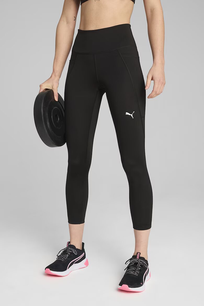 Puma Фитнес клин Essential с лого Черен