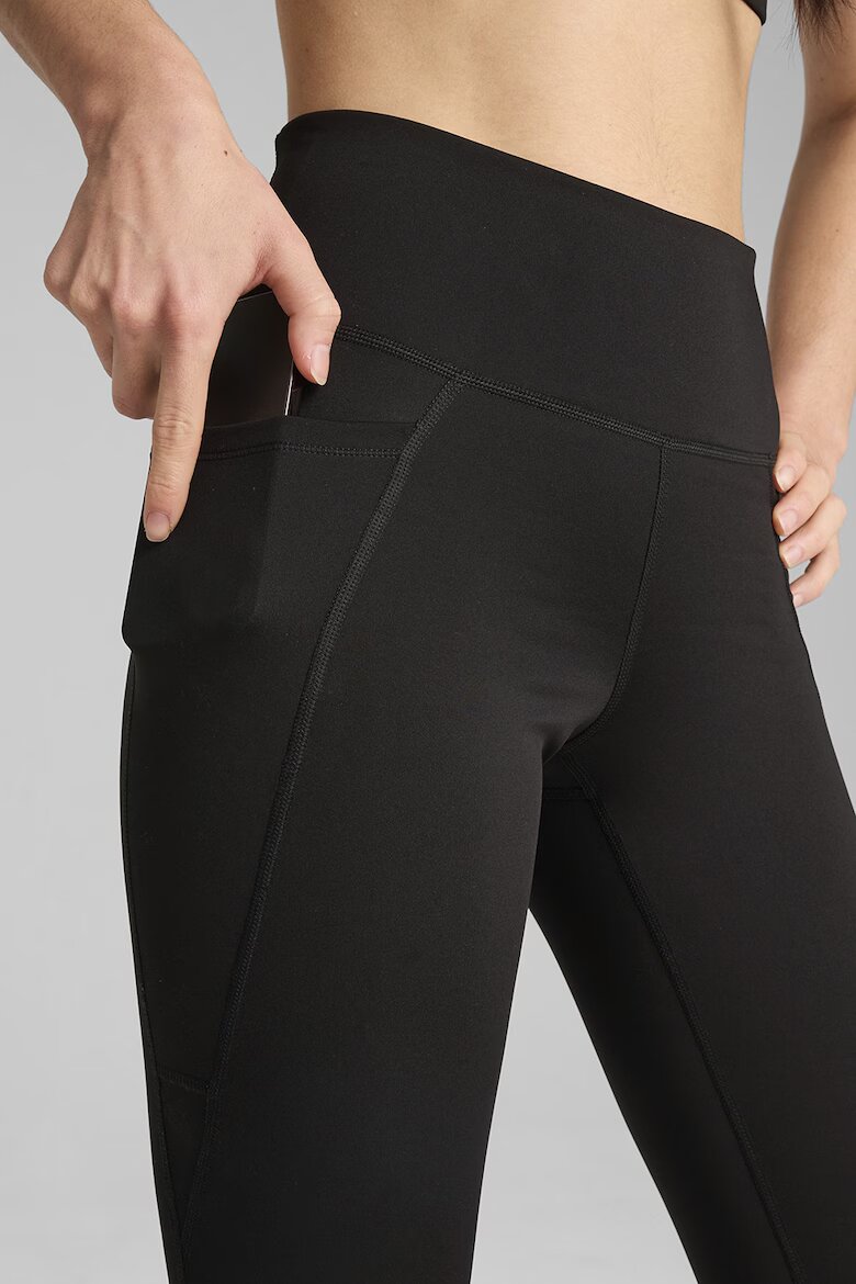 Puma Фитнес клин Essential с лого Черен