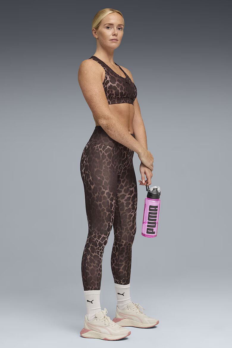 Puma Фитнес клин Essential Spotted Haze с животински принт Тъмнокафяв