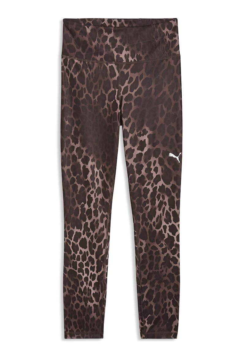 Puma Фитнес клин Essential Spotted Haze с животински принт Тъмнокафяв