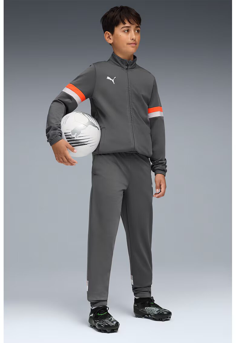 Puma Футболен екип individualRise със средновисока талия - Бял/Оранжев/Tъмносив