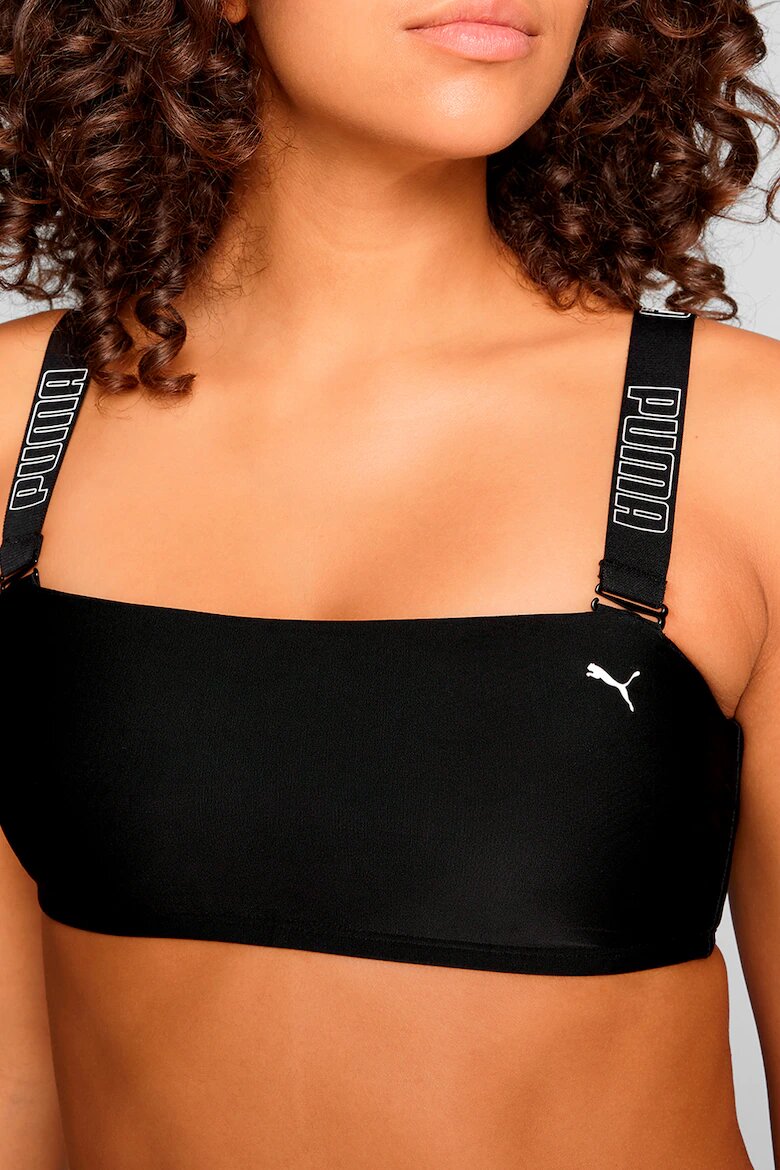 Puma Горнище на бански тип бюстие с отделящи се презрамки Черен