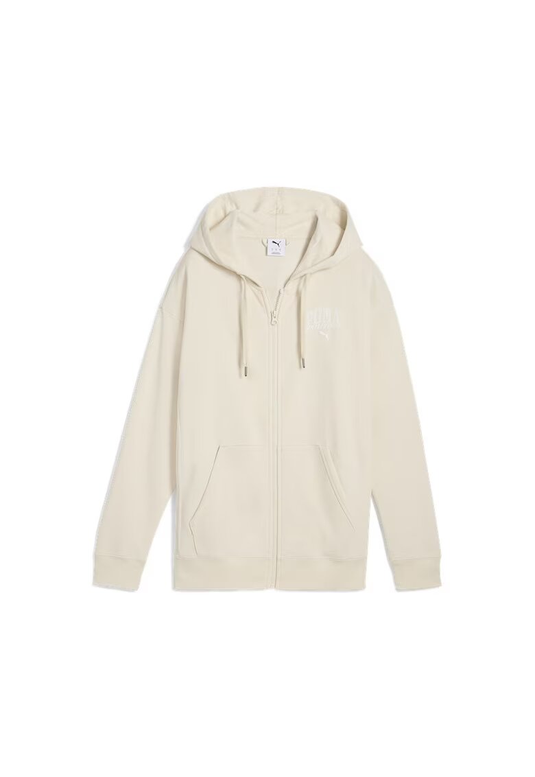 Puma Hanorac cu fermoar pentru Femei - class relaxed full-zip hoodie tr - 685033-87 - Alb
