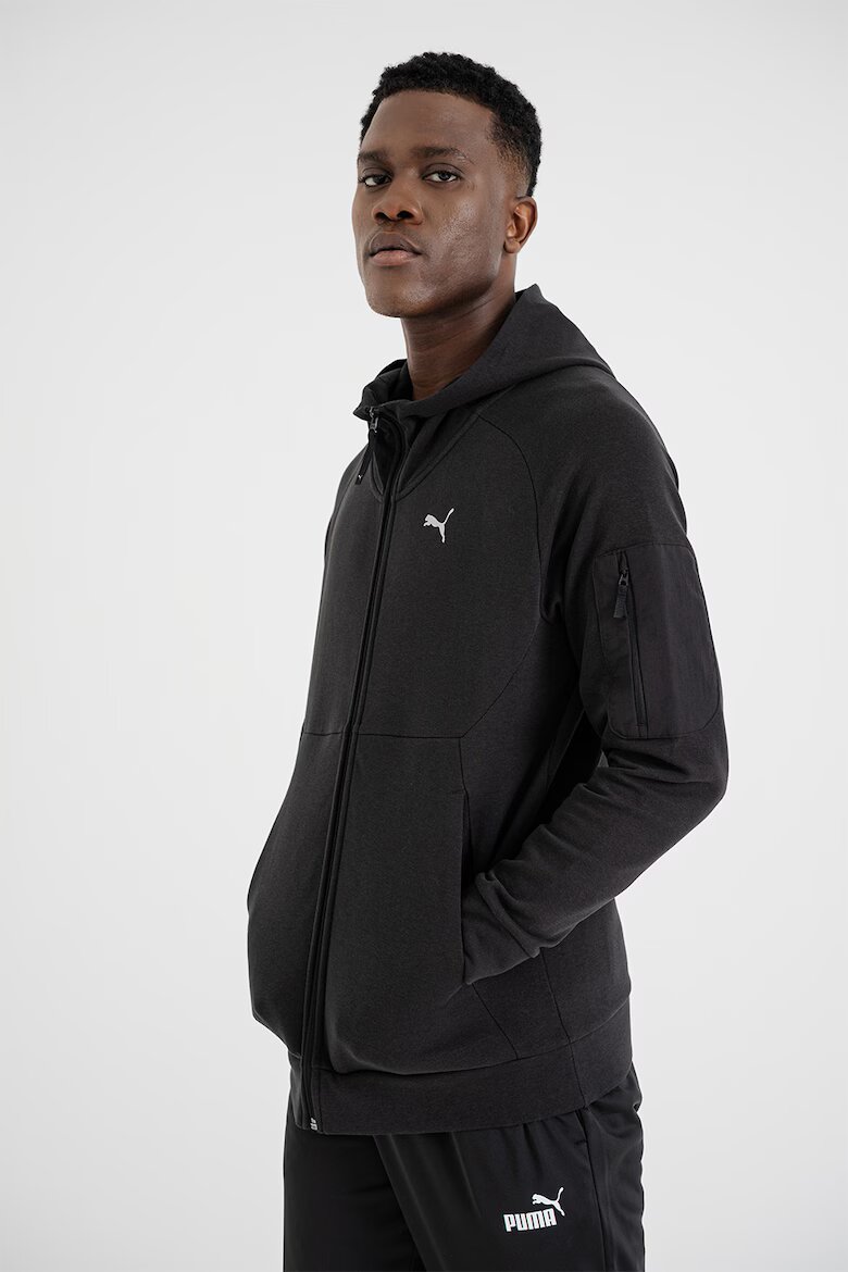 Puma Худи Alpine Snow с цип и миди яка Черен